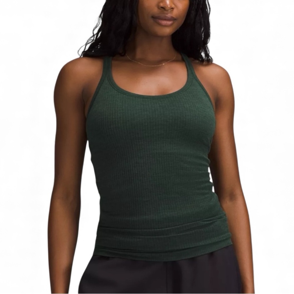 Lululemon Ebb To Street Tank |I Sz 6? Green, Great Like New Condition